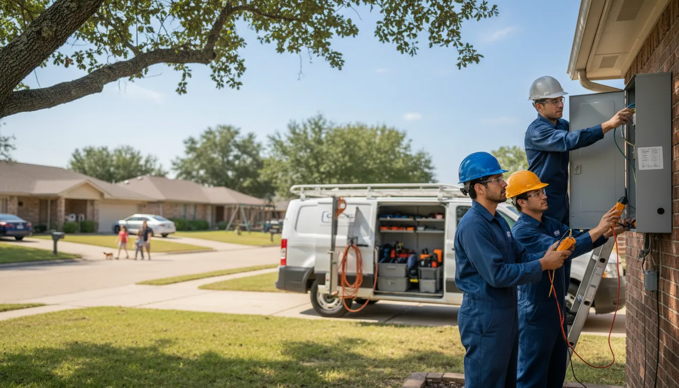 Certified electrician providing emergency electrical services in Park, KS